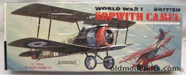 Aurora 1/48 Sopwith Camel, 102-100 plastic model kit